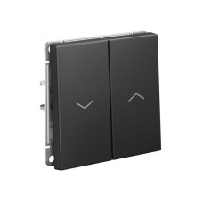 GAL001419 | ARTGALLERY 2-клавишный ВЫКЛЮЧАТЕЛЬ ДЛЯ ЖАЛЮЗИ, 2х сх.4, 10А, механизм, БАЗАЛЬТ Systeme Electric
