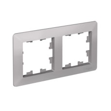 ATN220302 | ATLASDESIGN AIR 2-постовая РАМКА, АЛЮМИНИЙ/дымчатый черный Systeme Electric
