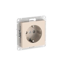 ATN000245S | ATLASDESIGN РОЗЕТКА с заземлением со шторками, 16А, механизм, быстрозажим. клем., БЕЖЕВЫЙ Systeme Electric
