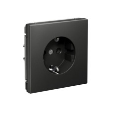 GAL001443S | ARTGALLERY РОЗЕТКА с заземлением, 16А, механизм, быстрозажим. клем., БАЗАЛЬТ Systeme Electric
