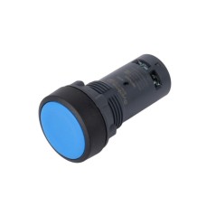 SB7NA65 | Кнопка SB7 моноблочная 22мм синяя с возвратом, пластик, 1НО+1НЗ, IP65 Systeme Electric
