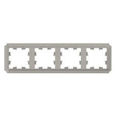 ATN100504 | ATLASDESIGN ANTIQUE 4-постовая РАМКА, универсальная, ШАМПАНЬ Systeme Electric
