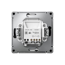 GAL001015S | ARTGALLERY 1-клавишный ВЫКЛЮЧАТЕЛЬ КНОПОЧНЫЙ, 10А, механизм, быстрозажим. клем., КАРБОН Systeme Electric
