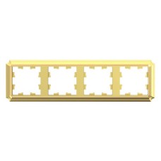 ATN101604 | ATLASDESIGN ANTIQUE 4-постовая РАМКА, универсальная, ЗОЛОТО Systeme Electric
