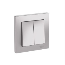 ATN000352S | ATLASDESIGN 2-клавишный ВЫКЛЮЧАТЕЛЬ, сх.5, 10АХ, в сборе, быстрозажим. клем., АЛЮМИНИЙ Systeme Electric
