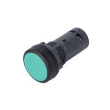 SB7NA35 | Кнопка SB7 моноблочная 22мм зеленая с возвратом, пластик, 1НО+1НЗ, IP65 Systeme Electric
