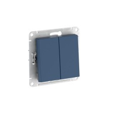 ATN001165S | ATLASDESIGN 2-клавишный ПЕРЕКЛЮЧАТЕЛЬ, сх.6+6, 10АХ, мех., быстрозажим. клем., АКВАМАРИН Systeme Electric
