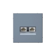 GAL000785 | ARTGALLERY РОЗЕТКА двойная компьютерная RJ45+RJ45, кат. 5е, механизм, ГРИФЕЛЬ Systeme Electric
