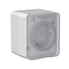 ATN543045 | ATLASDESIGN PROFI IP54 О/У РОЗЕТКА с заземлением со шторками, 16А, СЕРЫЙ Systeme Electric
