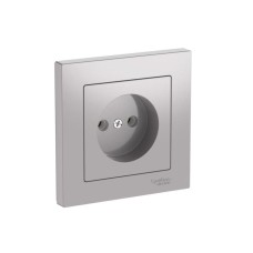 ATN000340S | ATLASDESIGN РОЗЕТКА без заземления без шторок, 16А, в сборе, быстрозажим. клем., АЛЮМИНИЙ Systeme Electric
