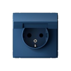 GAL001146 | ARTGALLERY РОЗЕТКА с заземл. со шторк. с крышкой, 16А, IP20, механизм, АКВАМАРИН Systeme Electric
