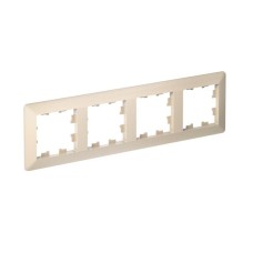 ATN220204 | ATLASDESIGN AIR 4-постовая РАМКА, БЕЖЕВЫЙ/дымчатый белый Systeme Electric
