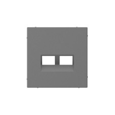 GAL001090 | ARTGALLERY НАКЛАДКА ДВОЙНАЯ для информационных функций типа Keystone, КАРБОН Systeme Electric
