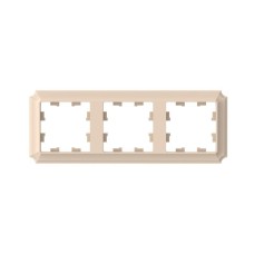 ATN101203 | ATLASDESIGN ANTIQUE 3-постовая РАМКА, универсальная, ПЕСОЧНЫЙ Systeme Electric

