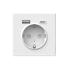 GAL001332 | ARTGALLERY РОЗЕТКА 16А с 2 USB A+C, 5В/2,4А/3,0А, 2х5В/1,5А, механизм, ЛОТОС Systeme Electric
