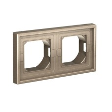 GAL440502 | ARTGALLERY 2-постовая РАМКА IP44,  ШАМПАНЬ Systeme Electric
