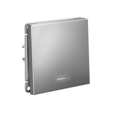 GAL000913S | ARTGALLERY 1-клавишный ВЫКЛЮЧАТЕЛЬ с подсветкой, 10АХ, механизм, быстрозажим. клем., СТАЛЬ Systeme Electric
