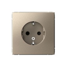 GAL000545 | ARTGALLERY РОЗЕТКА с заземлением со шторками, 16А, механизм, ШАМПАНЬ Systeme Electric
