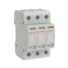 УЗИП, тип 2, 3 полюса, Imax 40kA, со сменным модулем, Un 440V SPD-T2-3L40P440 DKC
