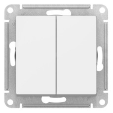 ATN001317 | ATLASDESIGN 2-клавишный ВЫКЛЮЧАТЕЛЬ КНОПОЧНЫЙ, сх.5, 10А, механизм, ЛОТОС Systeme Electric
