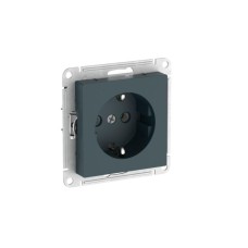 ATN000843S | ATLASDESIGN РОЗЕТКА с заземлением без шторок, 16А, мех., быстрозажим. клем., ИЗУМРУД Systeme Electric
