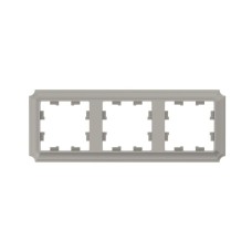 ATN100503 | ATLASDESIGN ANTIQUE 3-постовая РАМКА, универсальная, ШАМПАНЬ Systeme Electric
