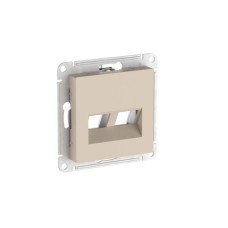 ATN001290 | ATLASDESIGN НАКЛАДКА двойная для информационных функций типа Keystone, ПЕСОЧНЫЙ Systeme Electric
