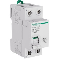 S9R12263 | Systeme9 Выключатель дифференциального тока (ВДТ) 63A 2P 30мА Тип-AC 230В Systeme Electric
