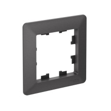 ATN221401 | ATLASDESIGN AIR 1-постовая РАМКА, БАЗАЛЬТ/дымчатый черный Systeme Electric

