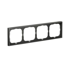 GAL001404 | ARTGALLERY 4-постовая РАМКА, универсальная, БАЗАЛЬТ Systeme Electric
