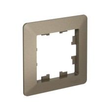 ATN220501 | ATLASDESIGN AIR 1-постовая РАМКА, ШАМПАНЬ/дымчатый черный Systeme Electric
