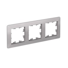 ATN220303 | ATLASDESIGN AIR 3-постовая РАМКА, АЛЮМИНИЙ/дымчатый черный Systeme Electric
