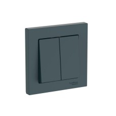 ATN000852S | ATLASDESIGN 2-клавишный ВЫКЛЮЧАТЕЛЬ, сх.5, 10АХ, в сборе, быстрозажим. клем., ИЗУМРУД Systeme Electric
