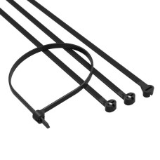 Хомут P6.6 с двойным замком, черный 7,6x370 21327SR DKC