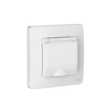 BLNRS441111 | BLANCA С/У IP44 РОЗЕТКА с заземлением со шторками, с крышкой, 16А, 250В, БЕЛЫЙ Systeme Electric
