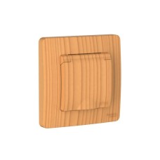 BLNRS441115 | BLANCA С/У IP44 РОЗЕТКА с заземлением со шторками, с крышкой, 16А, 250В, ЯСЕНЬ Systeme Electric
