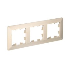 ATN220203 | ATLASDESIGN AIR 3-постовая РАМКА, БЕЖЕВЫЙ/дымчатый белый Systeme Electric
