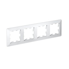 ATN220104 | ATLASDESIGN AIR 4-постовая РАМКА, БЕЛЫЙ/дымчатый белый Systeme Electric
