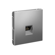 GAL000986 | ARTGALLERY РОЗЕТКА компьютерная RJ45, кат. 6A, механизм, СТАЛЬ Systeme Electric
