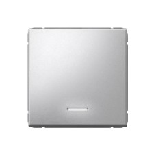 GAL000313 | ARTGALLERY 1-клавишный ВЫКЛЮЧАТЕЛЬ с подсветкой, сх.1а, 10АХ, механизм, АЛЮМИНИЙ Systeme Electric
