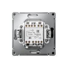 GAL000119S | ARTGALLERY 2-клавишный ВЫКЛЮЧАТЕЛЬ ДЛЯ ЖАЛЮЗИ, 2х сх.4, 10А, механизм, быстрозажим. клем., БЕЛЫЙ Systeme Electric
