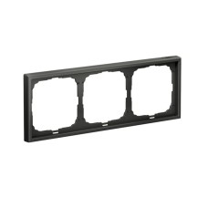 GAL001403 | ARTGALLERY 3-постовая РАМКА, универсальная, БАЗАЛЬТ Systeme Electric
