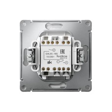 GAL000319S | ARTGALLERY 2-клавишный ВЫКЛЮЧАТЕЛЬ ДЛЯ ЖАЛЮЗИ, 2х сх.4, 10А, механизм, быстрозажим. клем., АЛЮМИНИЙ Systeme Electric

