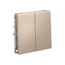 GAL001265 | ARTGALLERY 2-клавишный ПЕРЕКЛЮЧАТЕЛЬ, сх.6/2, 10АХ, механизм, ПЕСОЧНЫЙ Systeme Electric
