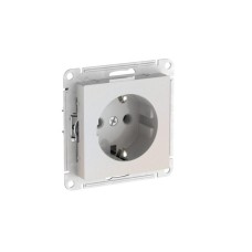 ATN000443S | ATLASDESIGN РОЗЕТКА с заземлением без шторок, 16А, мех., быстрозажим. клем., ЖЕМЧУГ Systeme Electric
