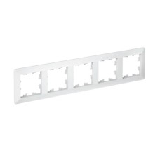 ATN221305 | ATLASDESIGN AIR 5-постовая РАМКА, ЛОТОС/дымчатый белый Systeme Electric
