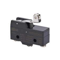 34030DEK | Миниатюрный конц. вык. 1НО1НЗ шарнирного короткого рычажного типа с металлическим роликом DEKraft
