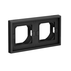 GAL441002 | ARTGALLERY 2-постовая РАМКА IP44, КАРБОН Systeme Electric
