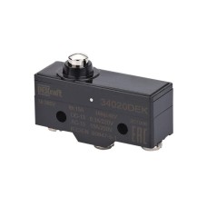 34020DEK | Миниатюрный конц. вык. 1НО1НЗ плунжерного типа DEKraft
