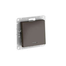 ATN000663S | ATLASDESIGN 1-клавишный ПЕРЕКЛЮЧАТЕЛЬ с подсветкой, сх.6а, 10АХ, мех., быстрозажим. клем., МОККО Systeme Electric
